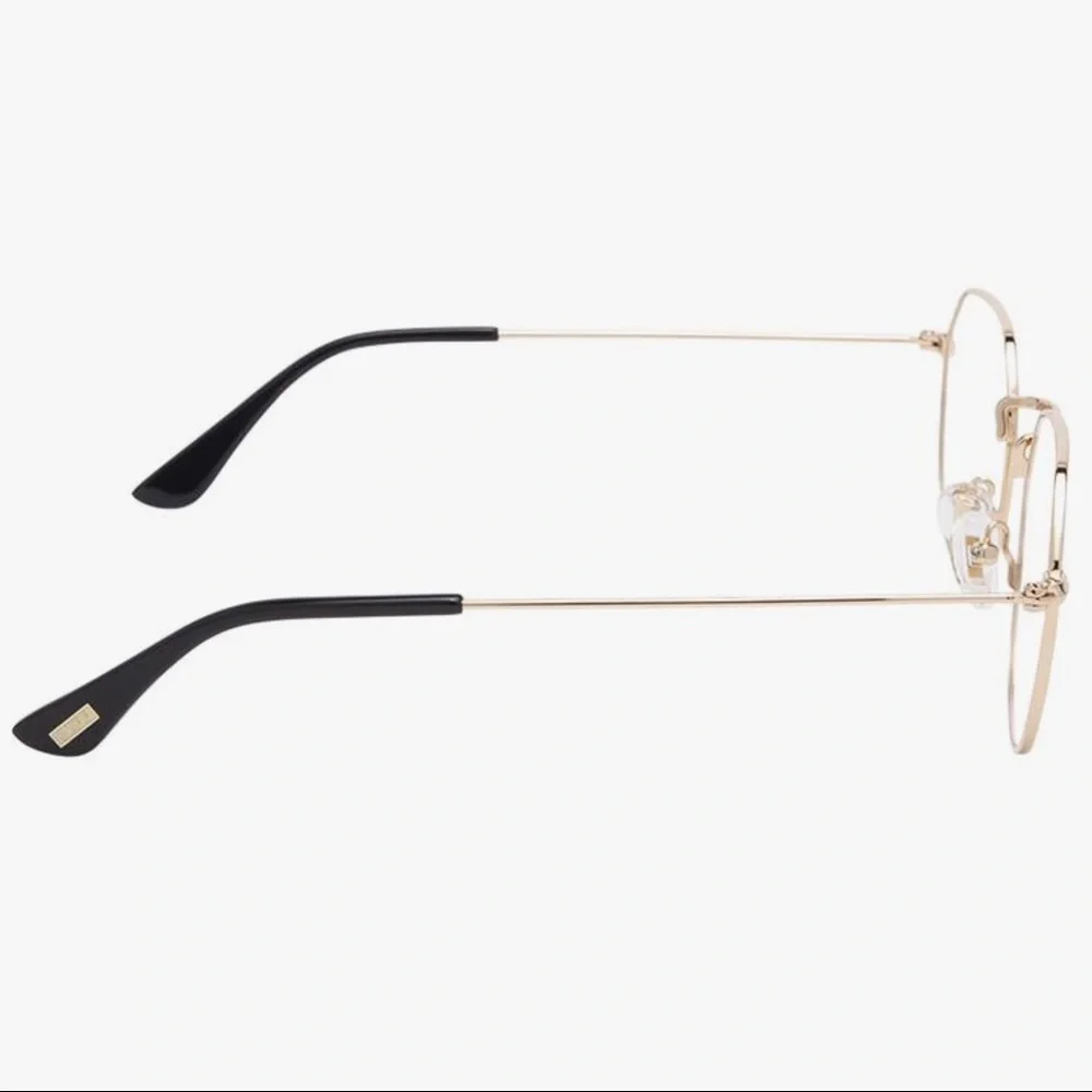 DIFF James Blue Light Glasses Gold or Rose Gold Frame Blue Light Blocking Lens